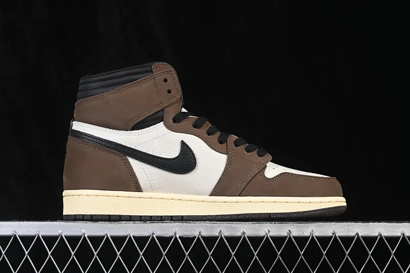 All Categories Air Jordan Jordan Series Basketball Shoes Air Jordan 1 High Travis Scott x Air Jordan 1 High OG AJ1 Reverse Hook Limited Edition CD4487-100